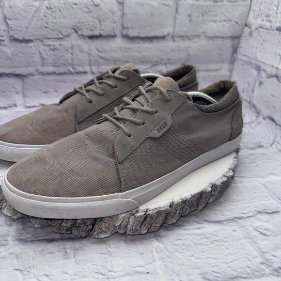 Men's Reef Ridge Trainers Skate Casual Canvas Lace Up Shoes RF003314 Size 13 - Picture 3 of 12